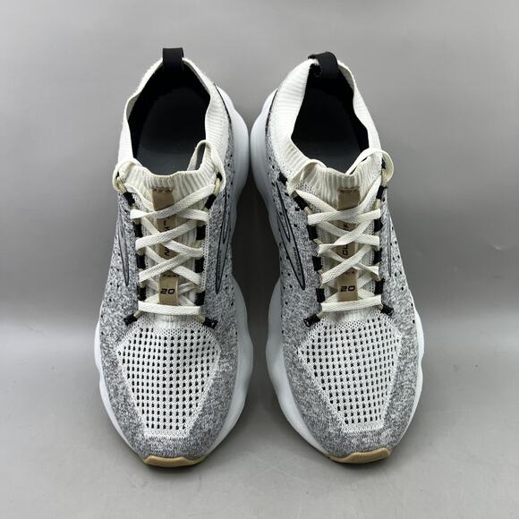 Brooks Glycerin Stealthfit 20 Running Shoes Women Size 9 White Gray Low Sneakers - Picture 5 of 9